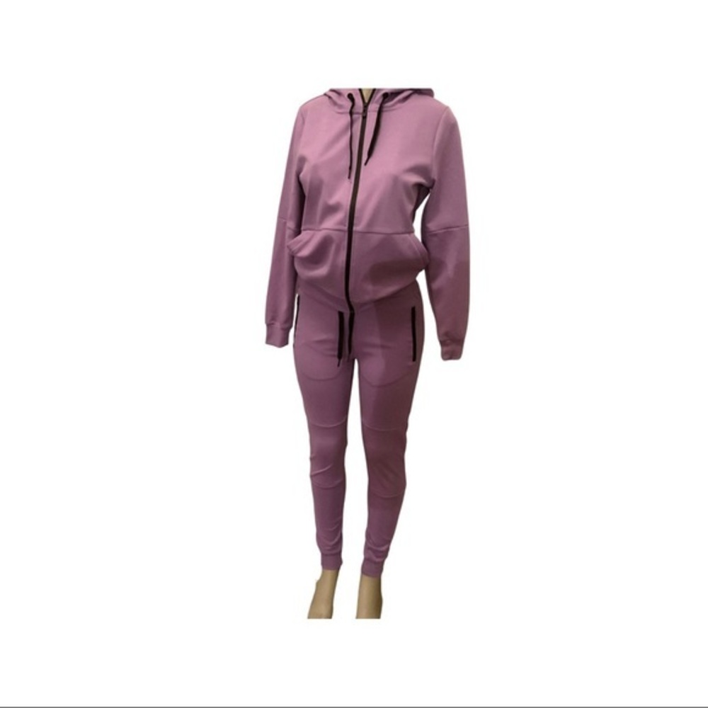Lavender Zip-up Hoodie and Joggers